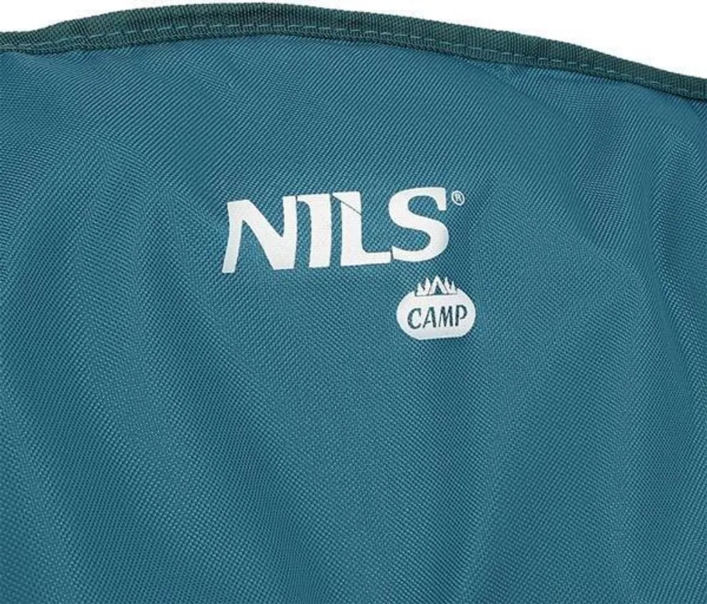 Chaise de camping NC3070 NILS Camp bleu - Structure acier compacte et 600D - 12