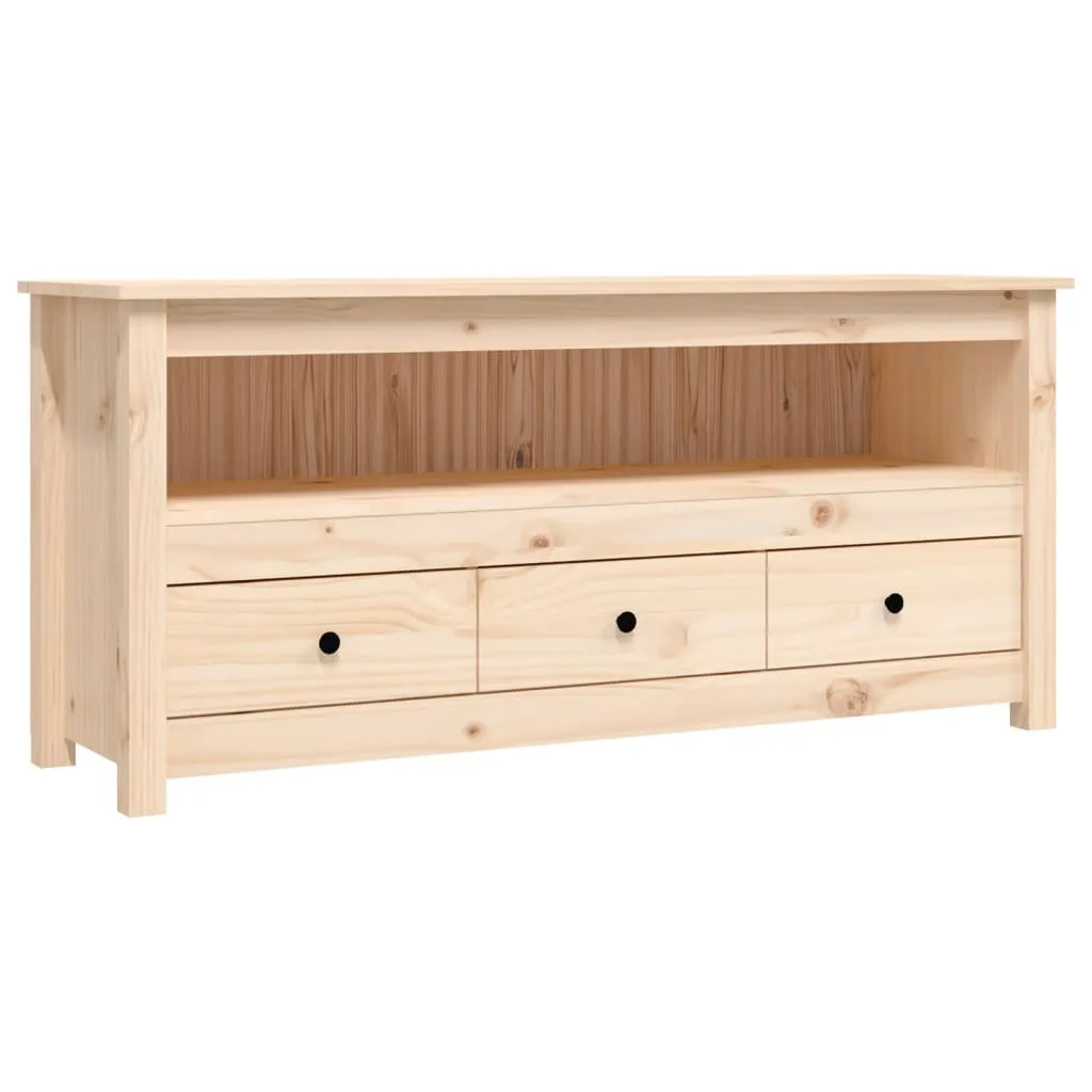 Offerta Mobile Porta TV SYFAX 114 cm in Vero Legno Massello di Pino