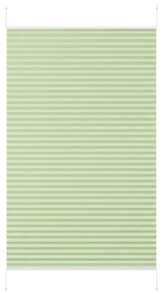 Plissee Klemmfix ohne Bohren 60x100cm Grün Sichtschutz Produktbild 