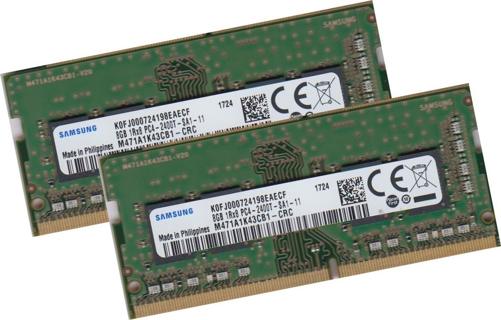Samsung 16Gb 2x 8Gb 2400 MHz Ram M471A1K43CB1-CRC APPLE Produktbild 