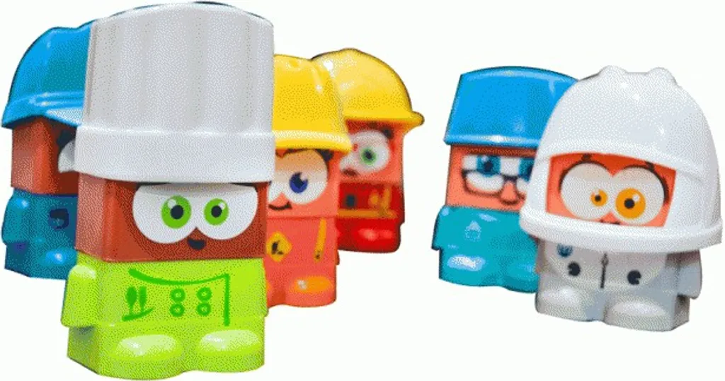 Miniland Job Blocks Jeu de Construction Multicolore Taille Unique Enfant