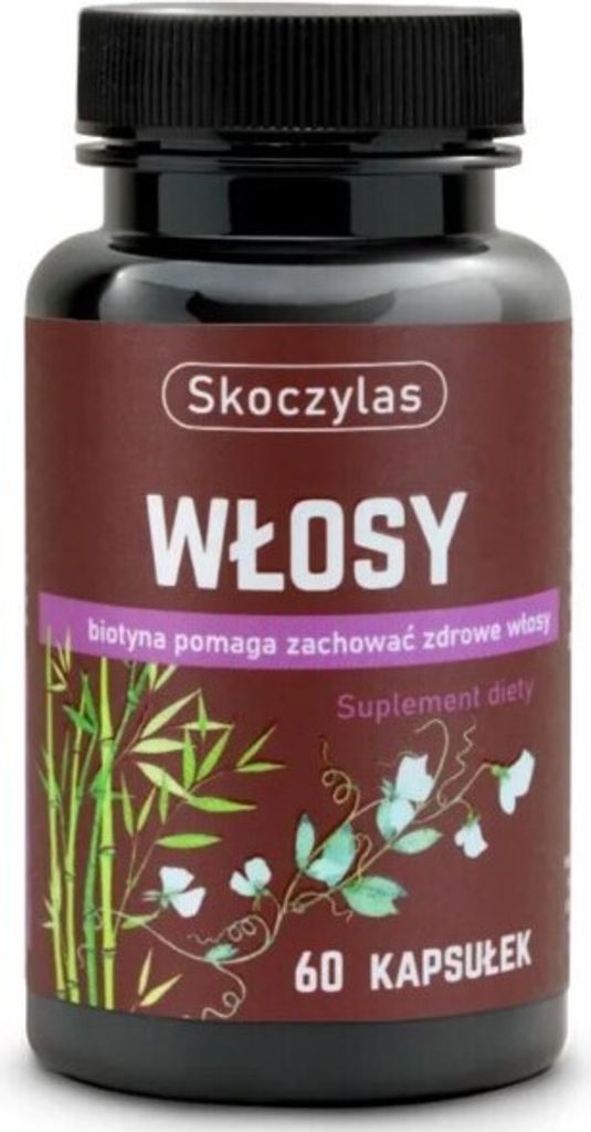 A bottle of dietary supplements for hair.