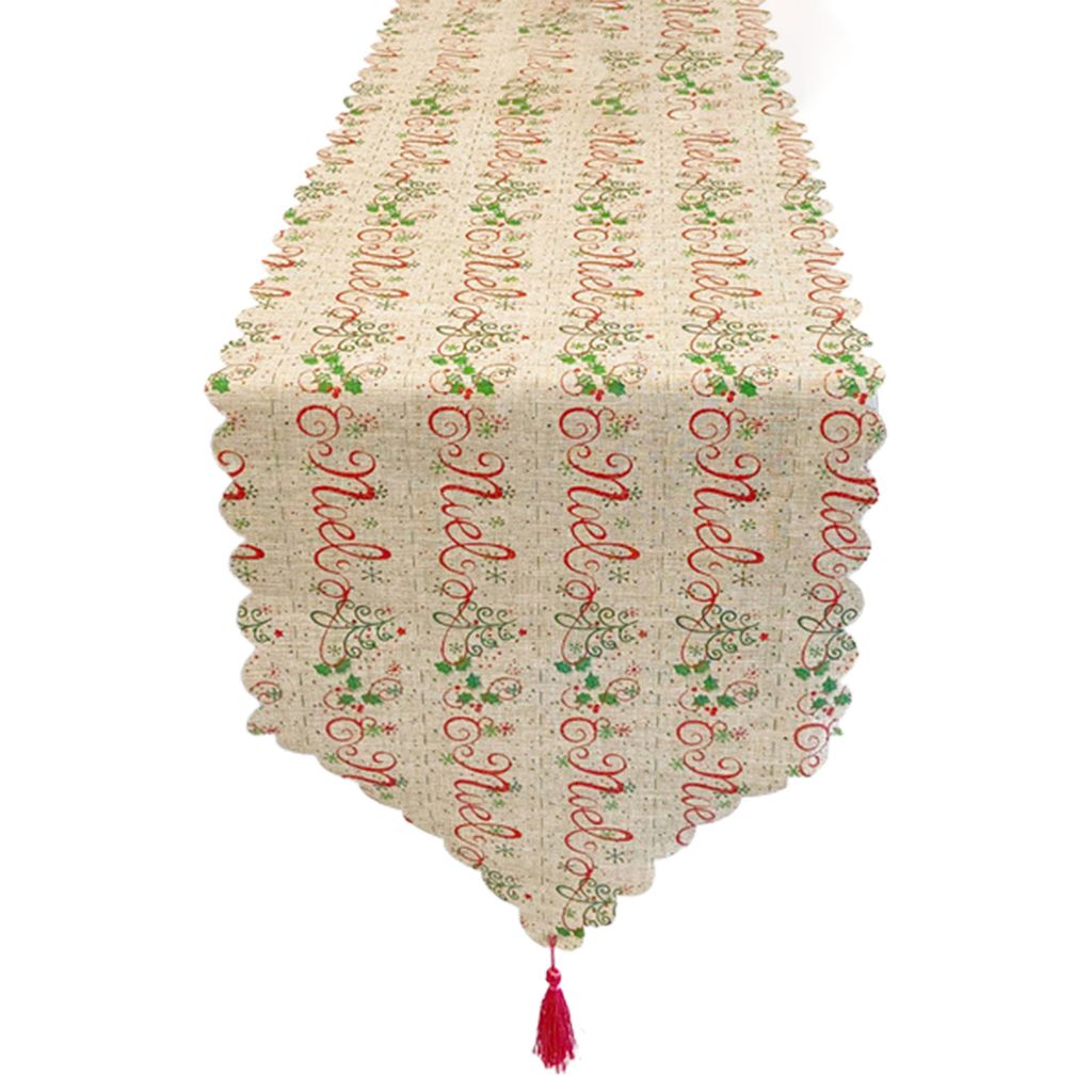 Tischläufer Fade ohne wiederverwendbare weiche Touch feine Textur Elch Weihnachten Tischdecke für Weihnachten-A