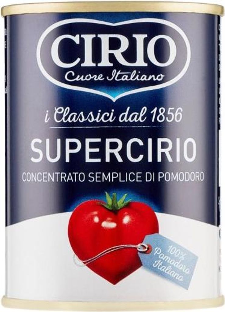 CIRIO 8000320010248, Tomatenmark, 140 g, 74 kcal, 315 kJ, Produktbild 