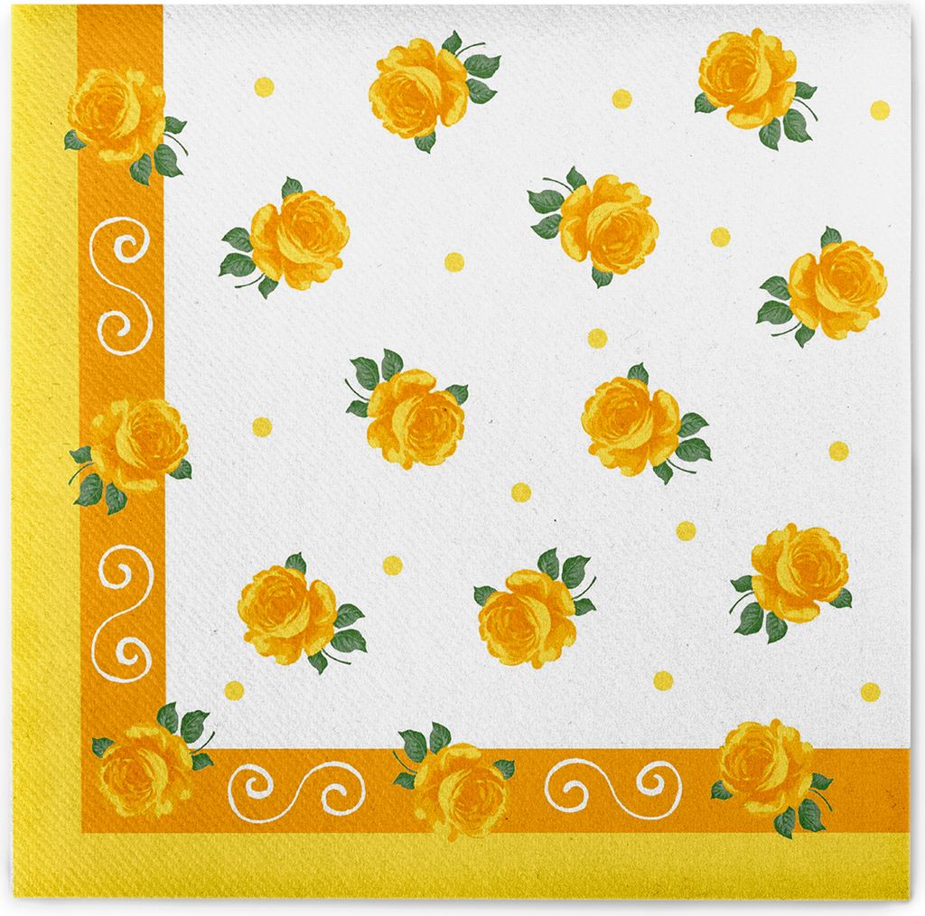 Sovie HOME Serviette Rosita in Gelb aus Linclass® Airlaid Produktbild 