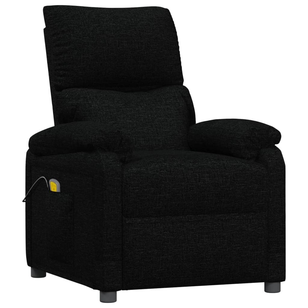Massagesessel Schwarz Stoff