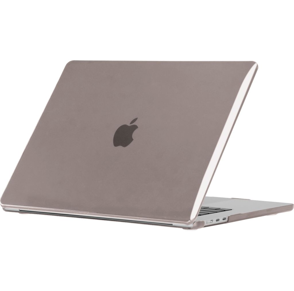 Mobigear Glossy MacBook Air 15 Zoll (2023-2025) Hardcase Hülle MacBook Case - Grau - Model A2941 / A3114 / A3241
