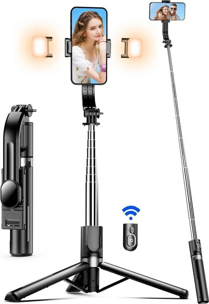 Tige de déclenchement à distance Bluetooth et trépied universel Alu S2