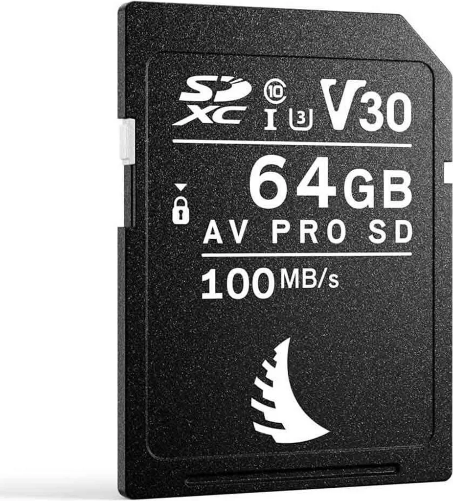 Angelbird AV PRO SD V30 64 GB Carte SDXC contre les Sauts d'Images Vidéo