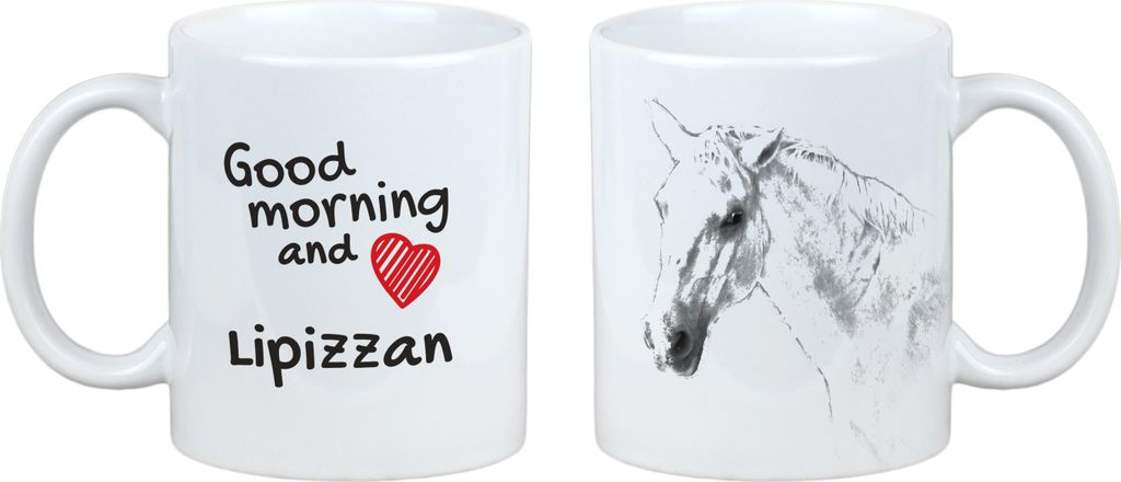 Lipizzaner - Tasse mit Hund, personalisierte Tasse mit Druck, klassisches Geschenk für jeden von der Marke Art-Dog.