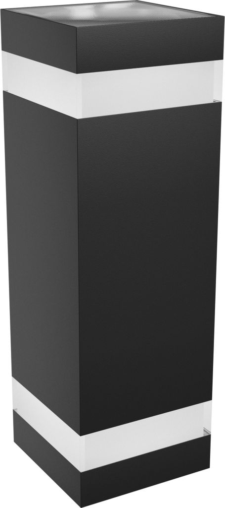 Spectrum LED Außenleuchte TORRE RING 18W 2000lm IP54 Wandleuchte eckig schwarz CCT 3000-6000K