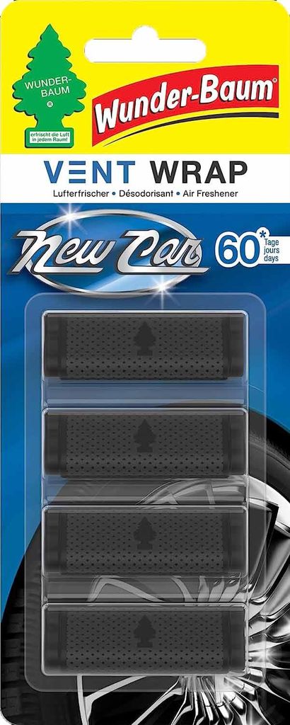 Product packaging for car air fresheners.
