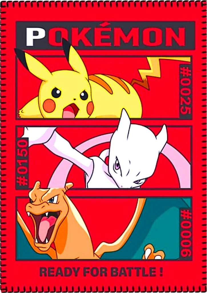 Pokémon Fleecedecke Kinder weiche Kuscheldecke Kinderdecke Produktbild 