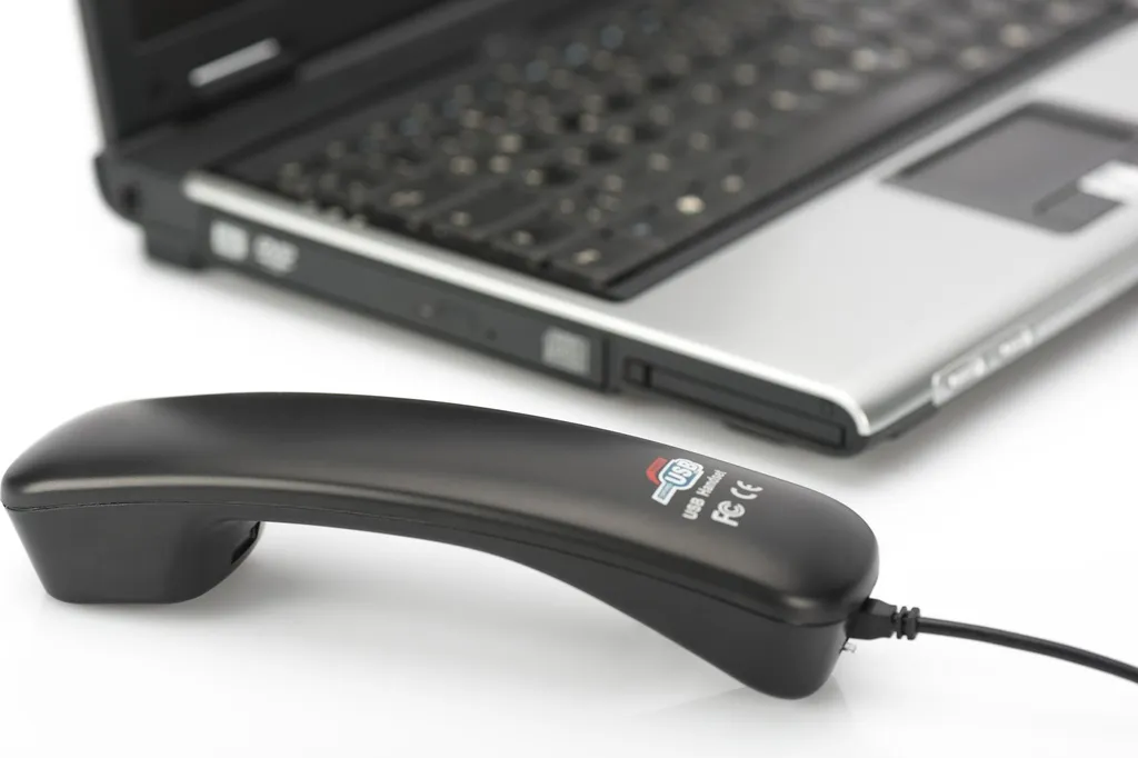 Téléphone pour Appels Skype sur PC avec Branchement USB Simple et Rapide