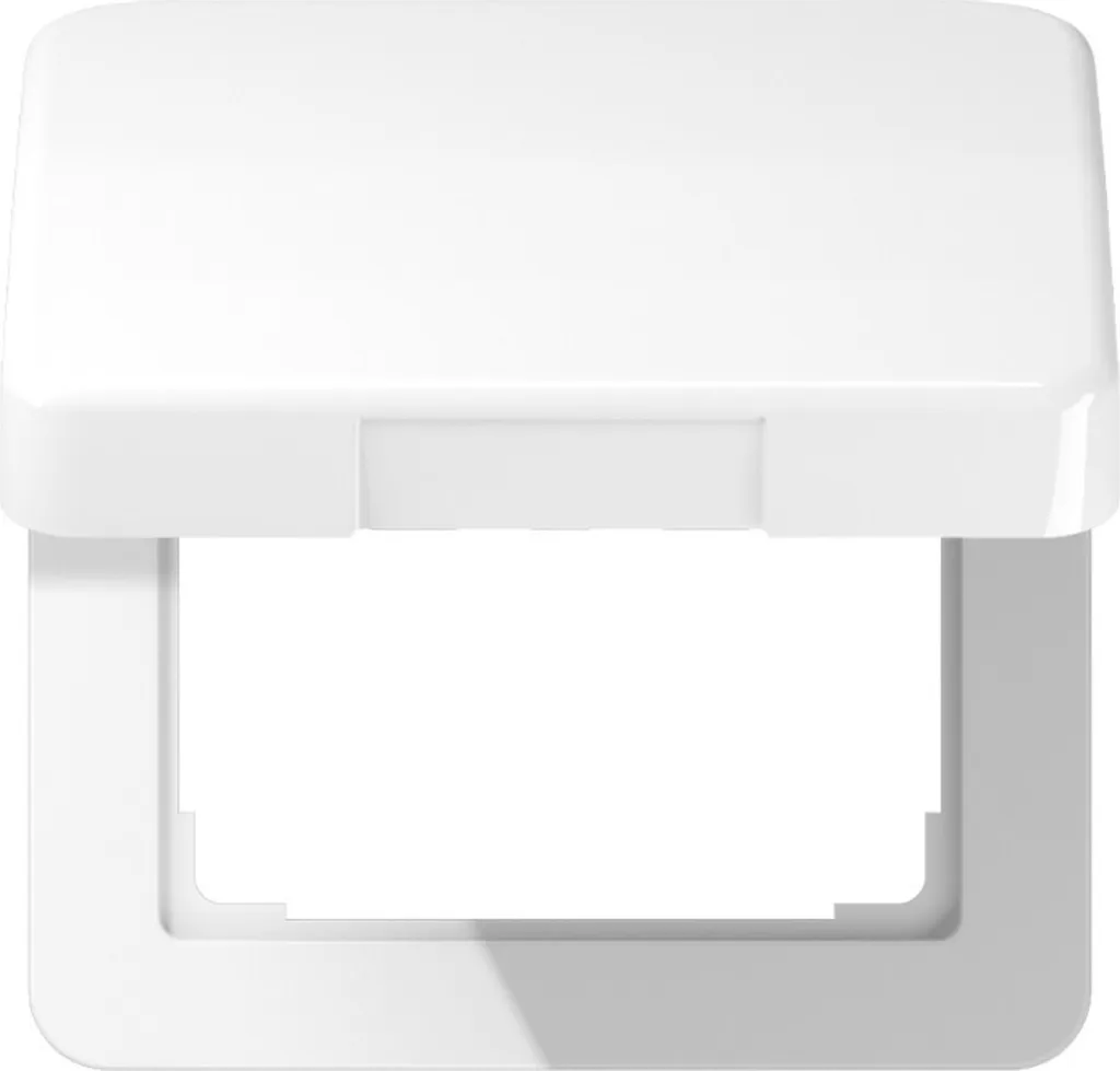 Jung CD 590 BFKL WW Couvercle rabattable avec ressort de rappel blanc