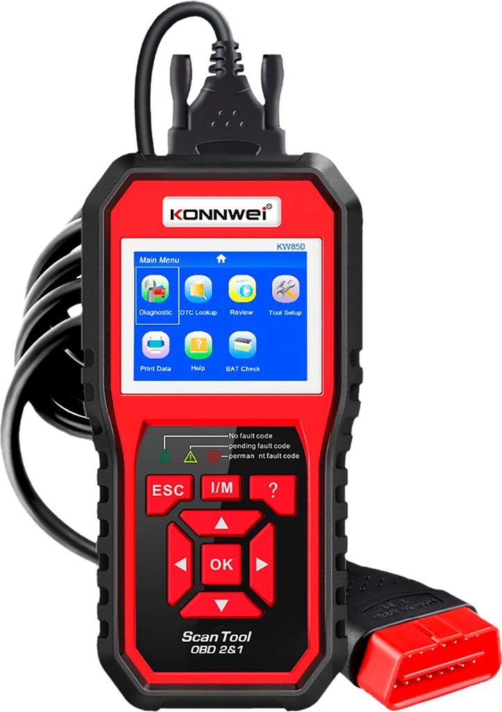 Konnwei KW850 Diagnostický měřič, skener OBD2 Obrázek produktu 