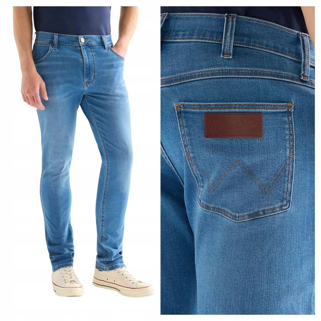 WRANGLER | Larston Light Visual Herrenjeans Blau W36 L30