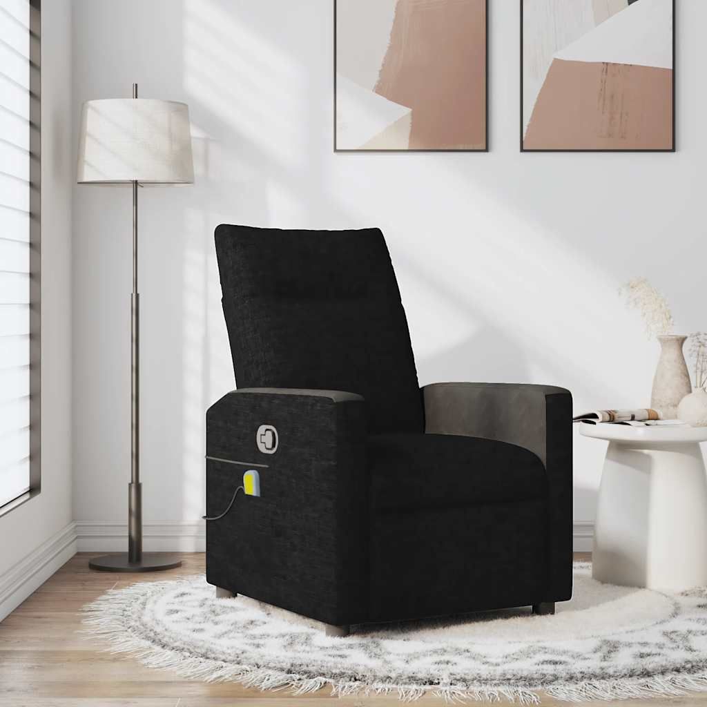 Maison Exclusive - Massagesessel Schwarz Stoff
