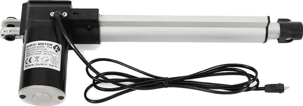 Motore Attuatore 24V DC 6000N Carico 600kg Argento Alta Resistenza