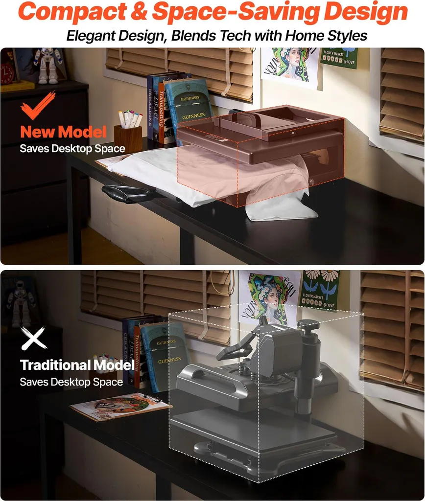 Presse de transfert textile et objets 8 en 1 pour création de cadeaux - 6