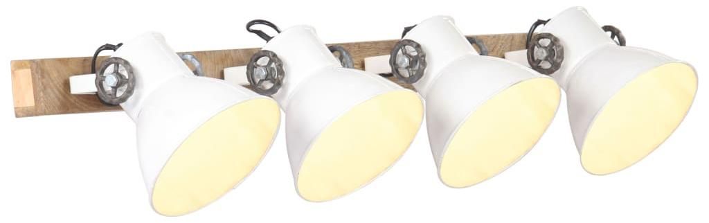 vidaXL Wandlampe Industriestil Weiß 90x25 cm E27
