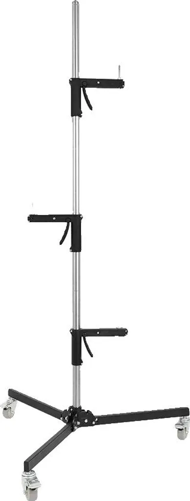 Support éclairage mobile pour stand de tir avec 3 portes-fusils