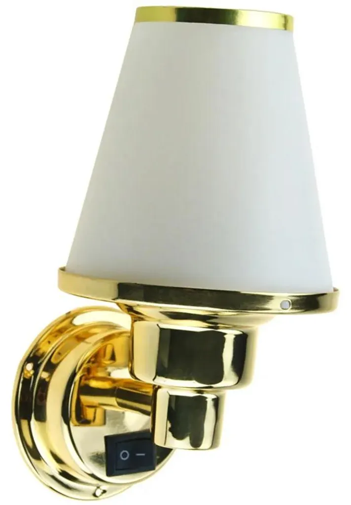 Éclairage de Cabine Halogène 72mm 12V pour Voilier et Yacht Golden
