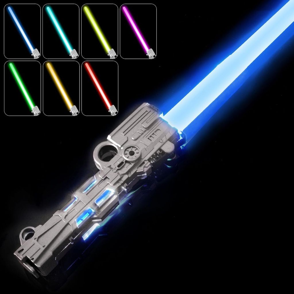 Lichtschwert für Kinder, RGB 7 Farben LED Laserschwert, Produktbild 
