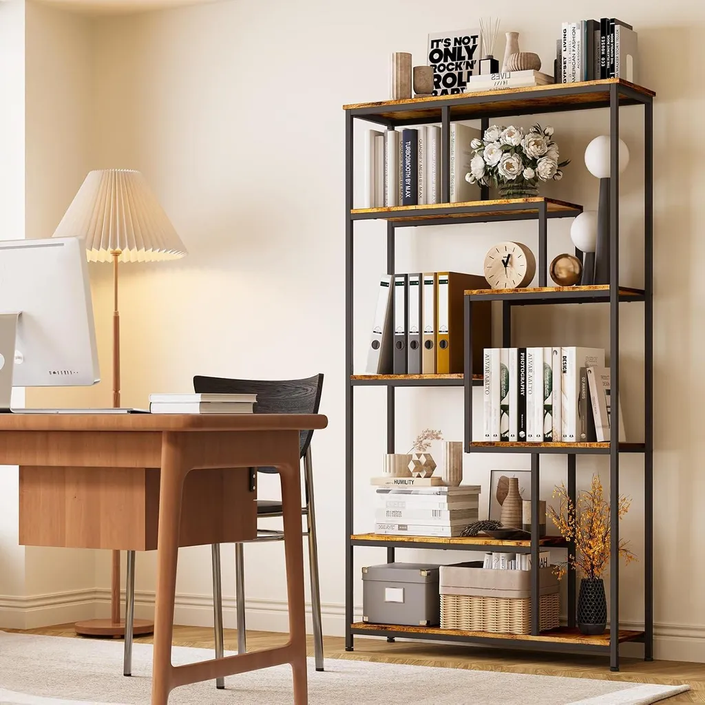 Bibliothèque de Bureau 180x100 cm Idéale pour Dossiers et Lecture