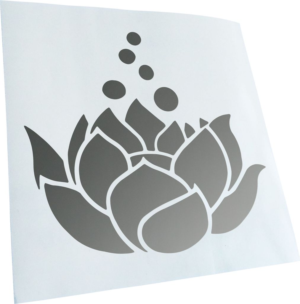 Kiwistar - Autoaufkleber - Lotosblumen - Lotusblüte Heckscheibe - Aufkleber für Auto Kfz Fahrrad, LKW, Truck Mofa