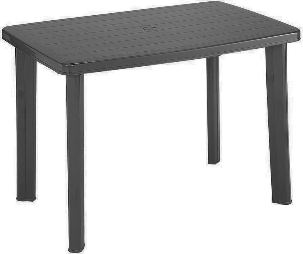 Gartentisch Anthrazit 100x70x72cm Produktbild 