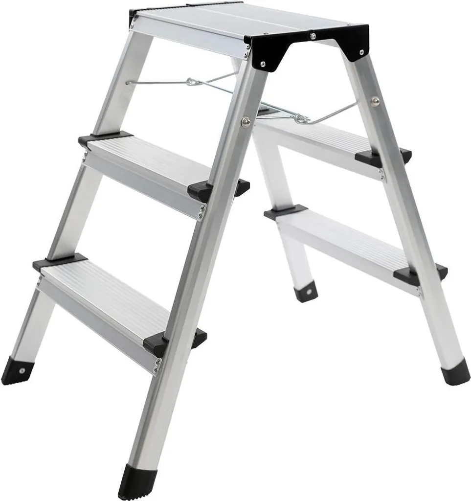 Escabeau à marches SW-Stahl 20922L en aluminium pliable 3 marches