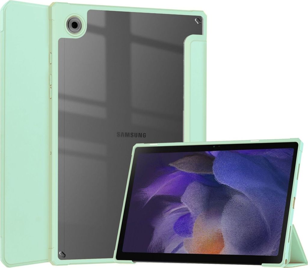 Für Samsung Galaxy Tab A8 2021 Tablet Tasche Hülle Etui Wake UP Smart Case Grün