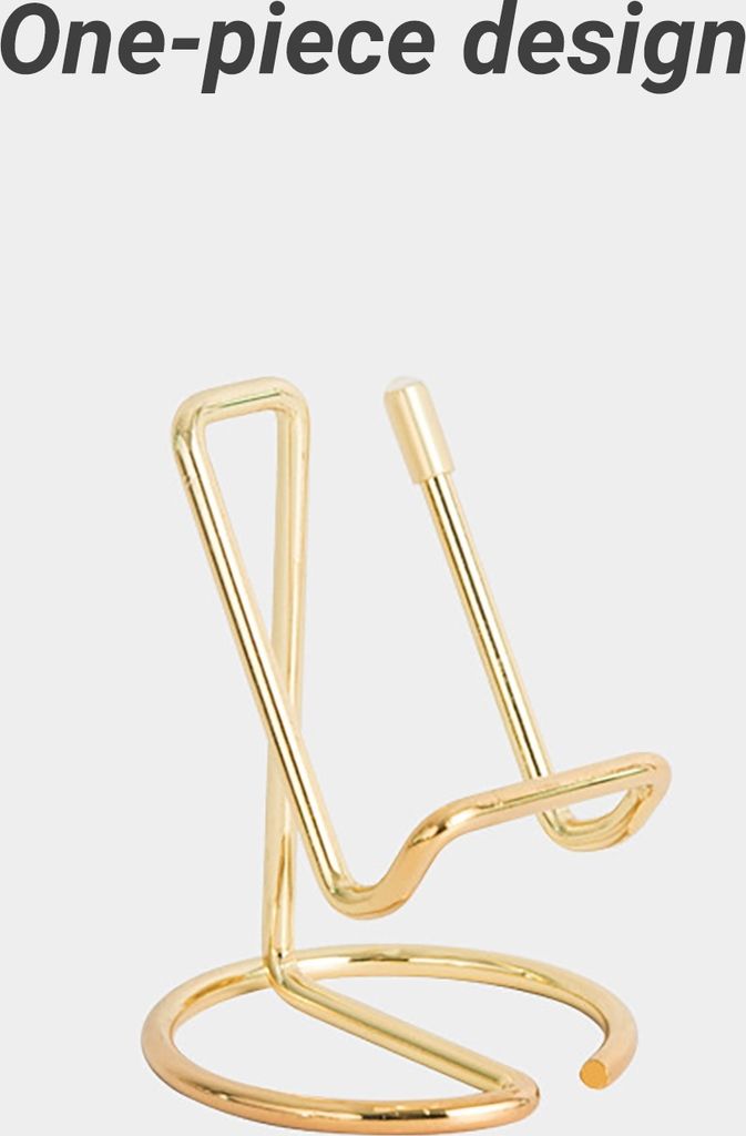 Telefonhalter starker Lagerkapazität Multifunktional Electroplated Desk Smart Phone Tablet Lazy Bracket zum Fernsehen-Golden