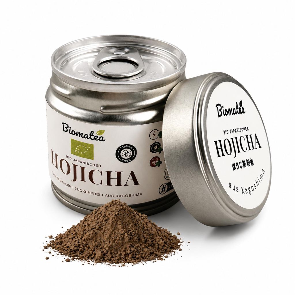 Premium Hojicha Pulver 40g – Japanischer Gerösteter Produktbild 