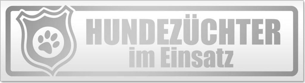 Hundezüchter im Einsatz Magnetschild Schild magnetisch