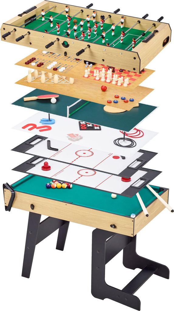 KANGUI Table multi jeux pliable 16 en 1 - Baby-foot, ping Image du produit 