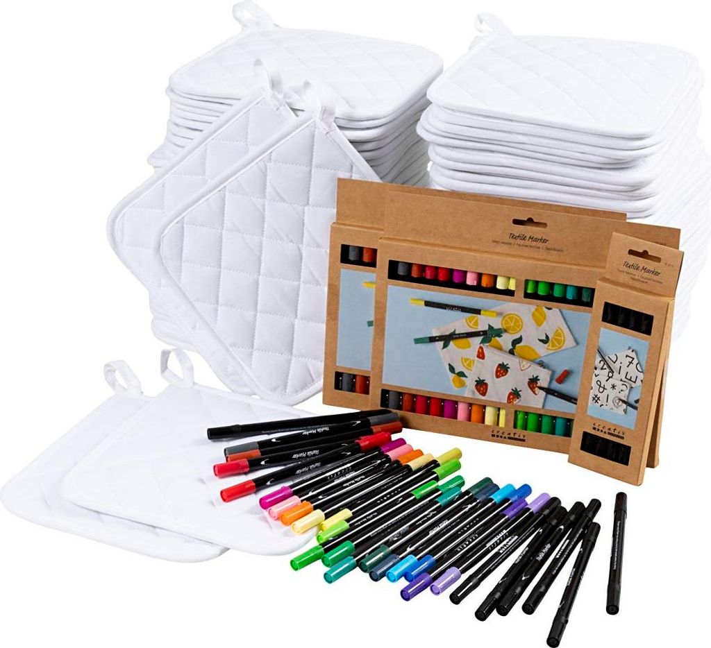 Lot de chiffons de nettoyage avec marqueurs Image du produit 