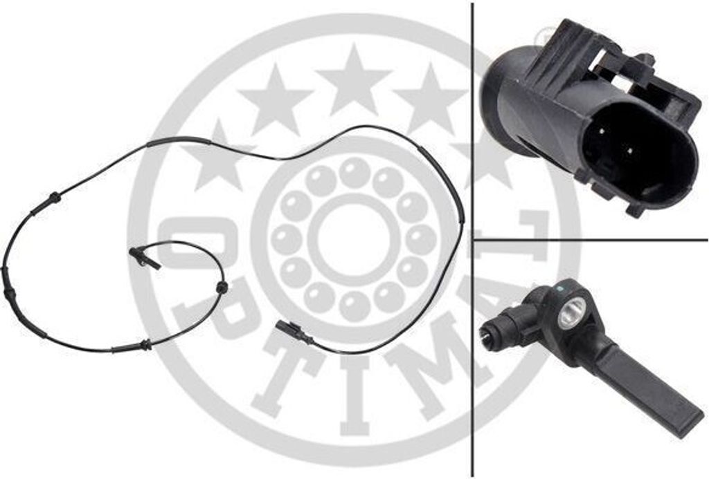 OPTIMAL ABS Sensor Raddrehzahl Vorne Rechts für ALFA ROMEO 147 (937) 06-S658