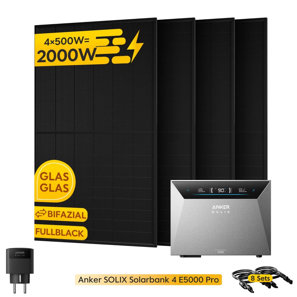 Powerness® Balkonkraftwerk mit Speicher Anker SOLIX Produktbild 