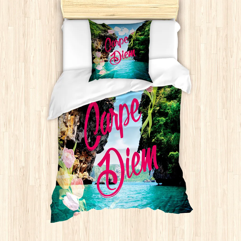 Offerta Set Copripiumino ABAKUHAUS 135x200 - Carpe Diem Multicolore - 1