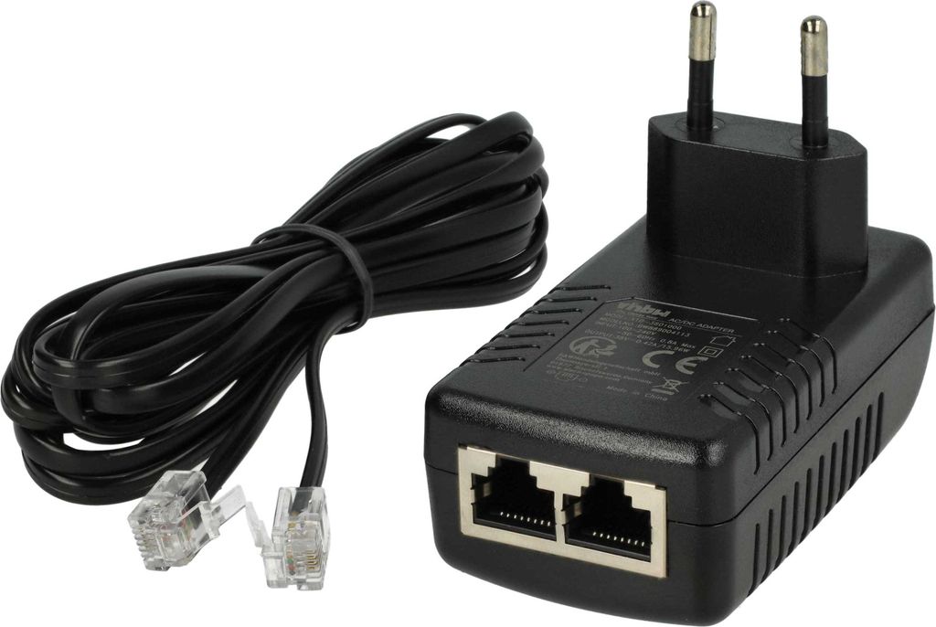 vhbw Netzteil kompatibel mit Siemens HiPath 1220, 4000, 3000, AllServe, 500 Festnetz-Telefon, Haustelefon - 300 cm