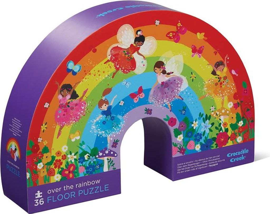 Crocodile Creek geformtes Puzzle Über dem Regenbogen - 36 Stücke