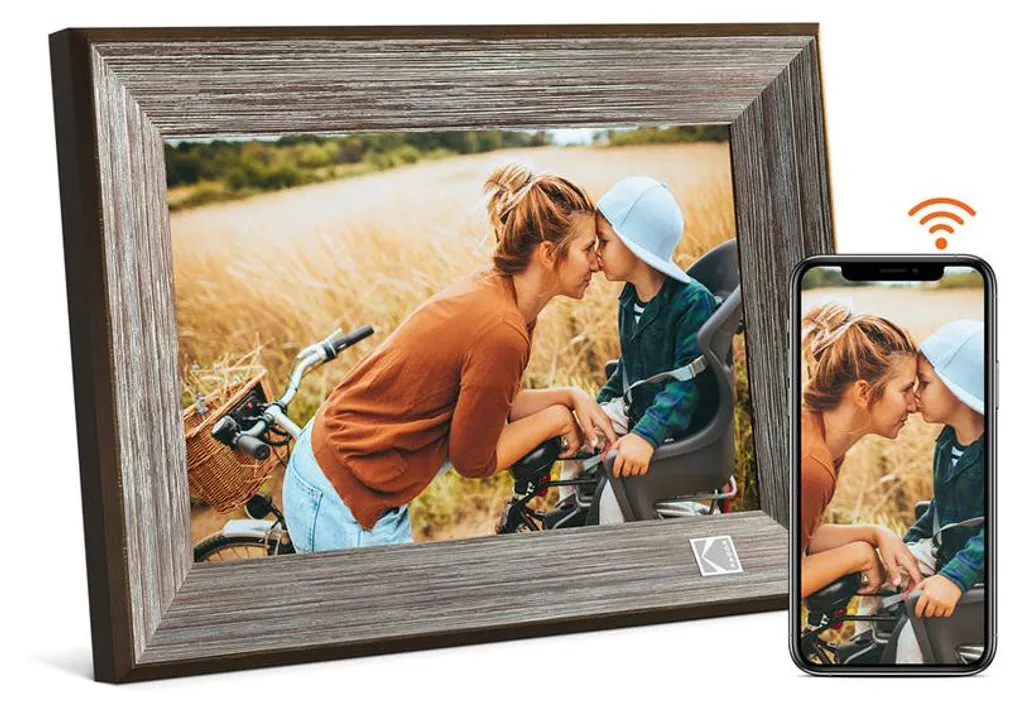 Kodak RCF-1013 Cadre Photo Numérique 10 Pouces WiFi Gris HD 26 Go