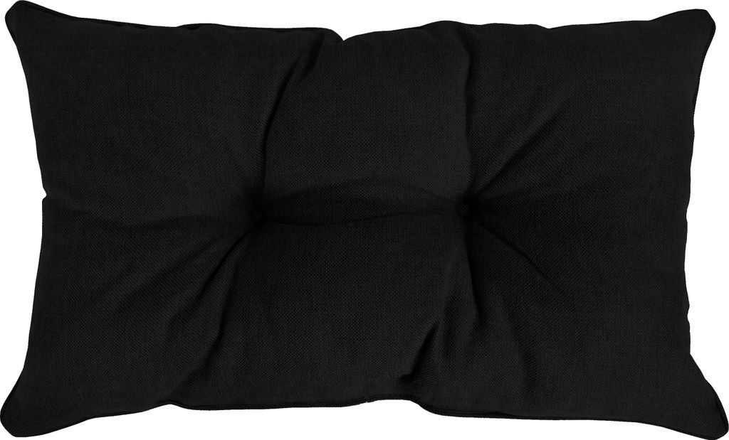 POKAR Loungekissen Sitzkissen Sitzauflagen Stuhl Stuhlkissen für Stuhl, Farbe:Schwarz, Size:Rückenkissen 60x40