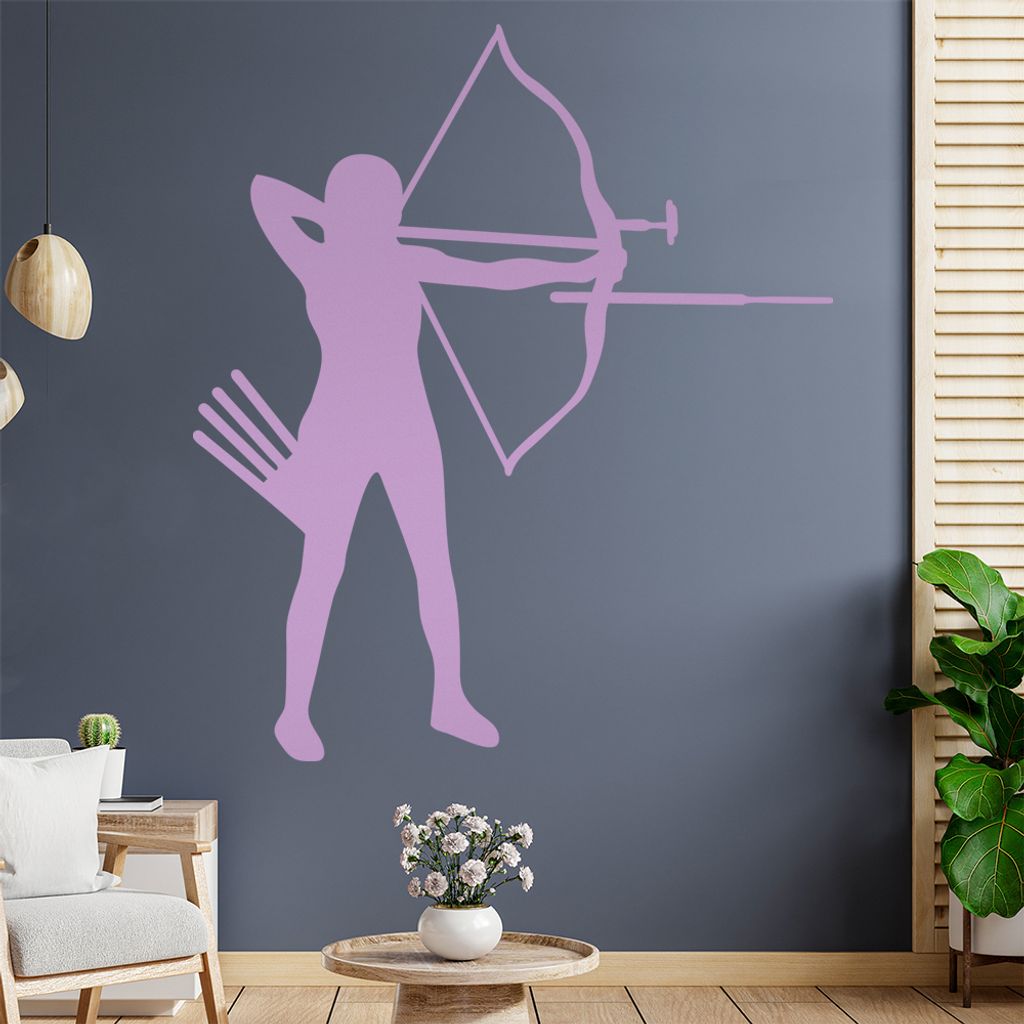 Bogenschießen Bogensport Wandtattoo Wandaufkleber Wall Sticker - Dekoration, Küche, Wohnzimmer, Schlafzimmer, Badezimmer