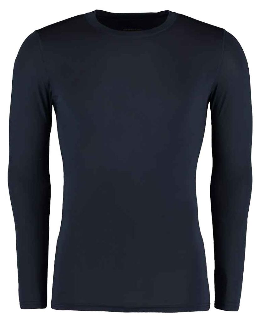 Kustom Kit - Base Layer Oberteil für Herren Langärmlig LT4244 (L) (Marineblau)