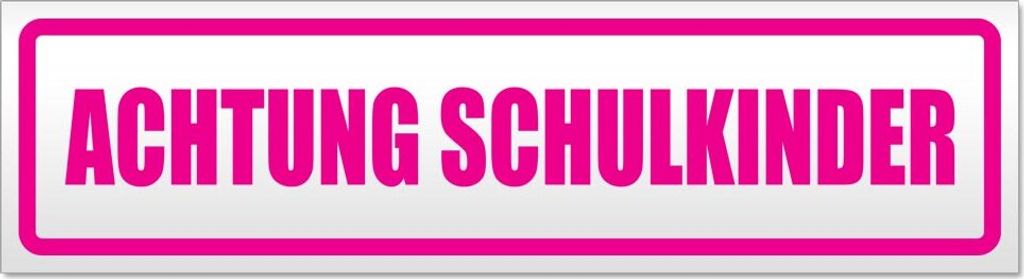 Achtung Schulkinder Magnetschild Schild magnetisch