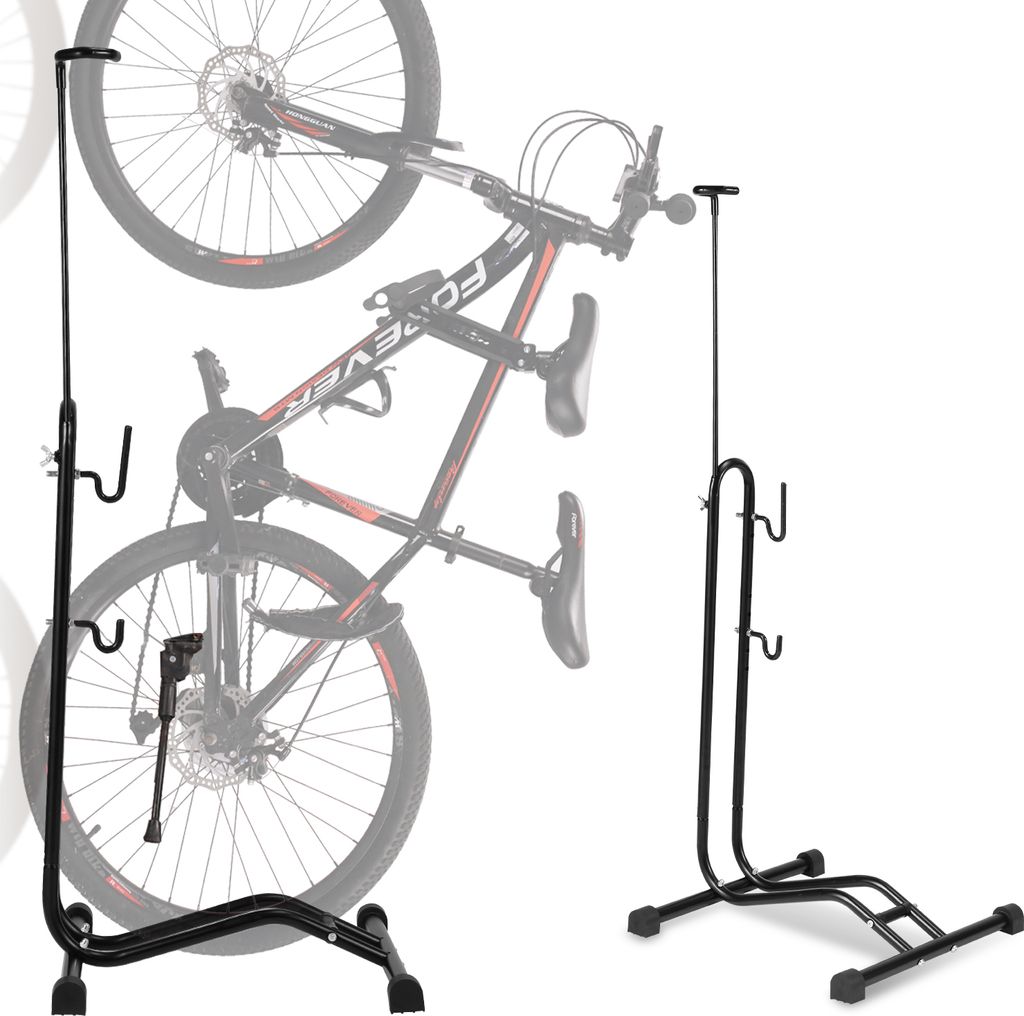 TolleTour Fahrradständer Boden Fahrradhalter für Vorderrad oder Hinterrad Radständer 3 Funktionen 20 bis 27.5 Zoll