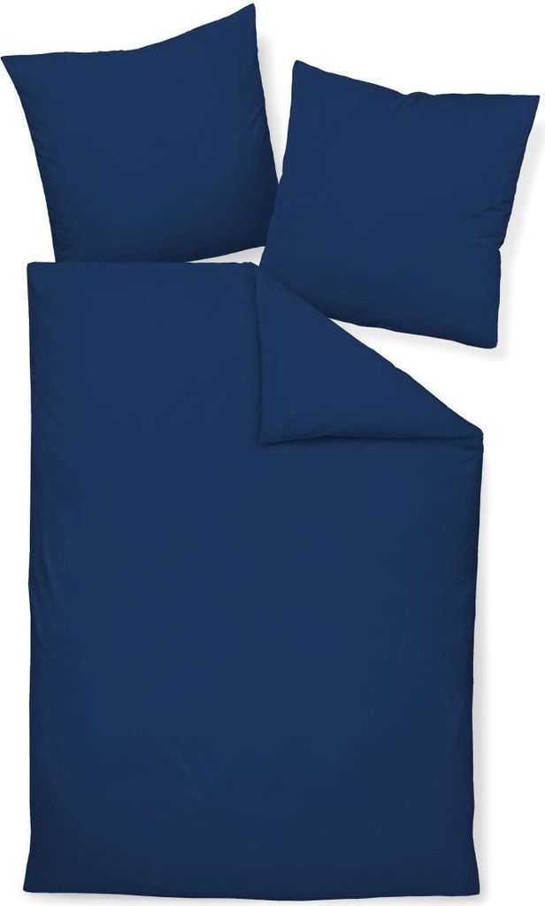 Janine Mako-Satin Kissenhülle NR 15x40 1 teilig Colors 31001-82-690 marine